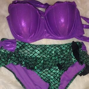 Disney Purple and Green Bikini